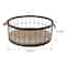 6 Packs: 2 ct. (12 total) 15" Wire Baskets with Wooden Base & Handles